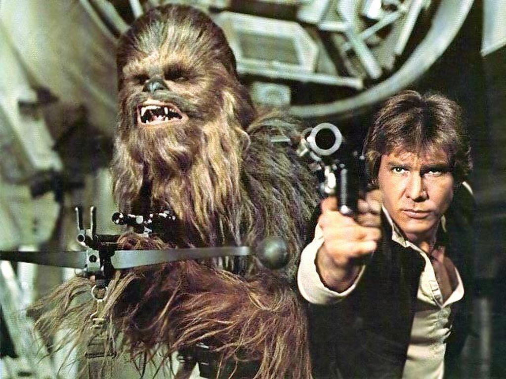 Harrison Ford como Han Solo, junto a su inseparable Chewbacca | Lucasfilm, 20th Century Fox