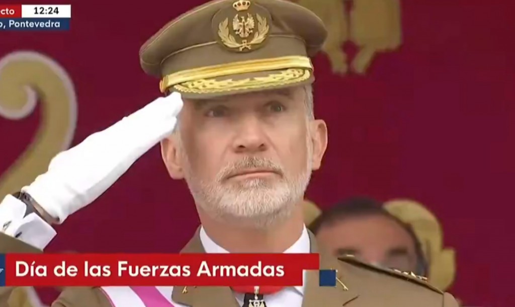Fotograma de la retransmisión en directo de RTVE.