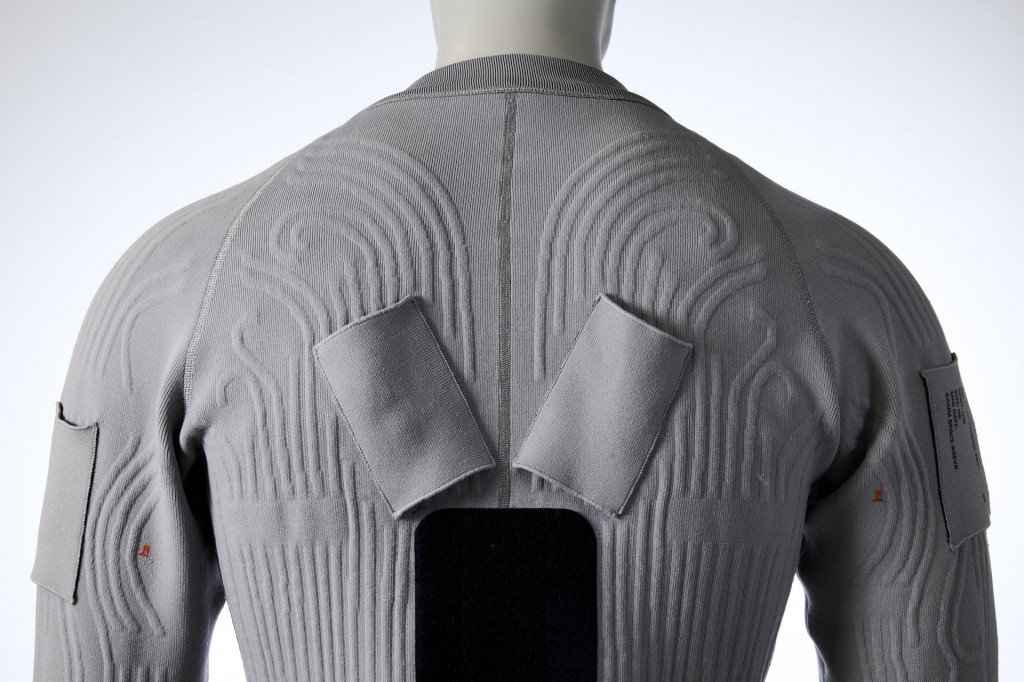 Detalle del traje espacial. Foto: Efe