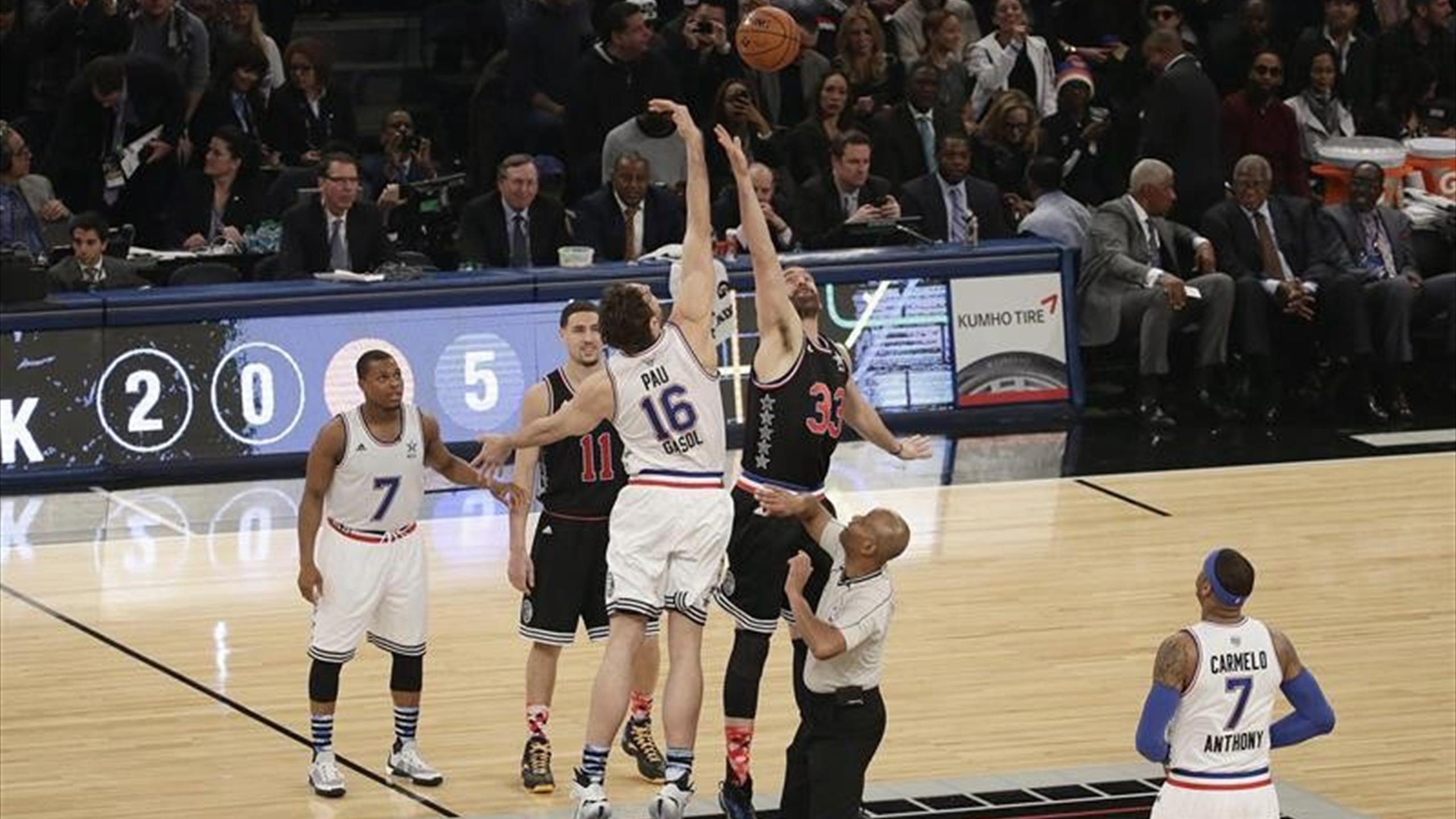 Pau y Marc Gasol en el All Star. Efe