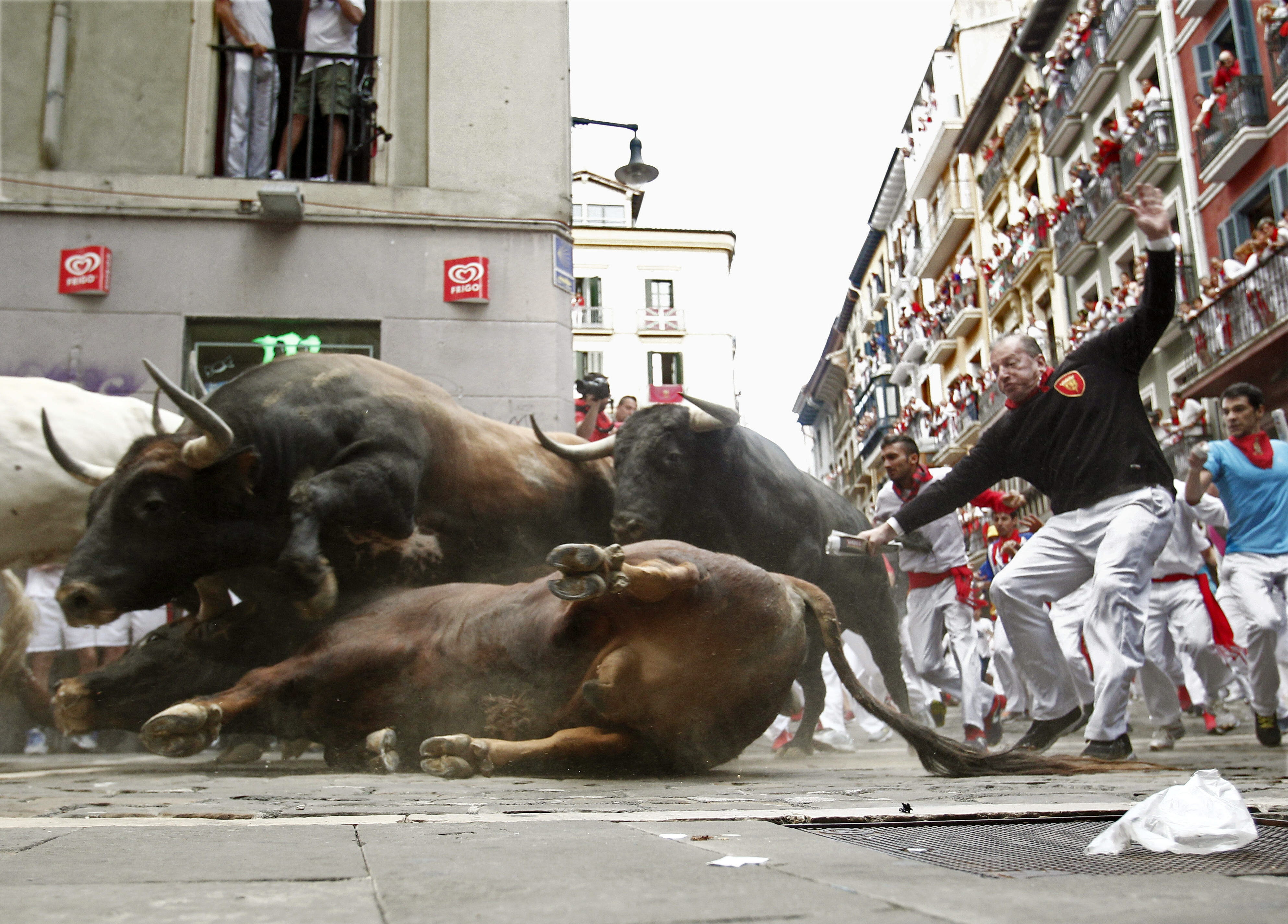 Segundo encierro de los sanfermines 2015.