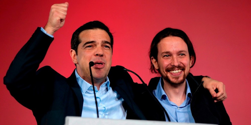 Tsipras e Iglesias. Efe