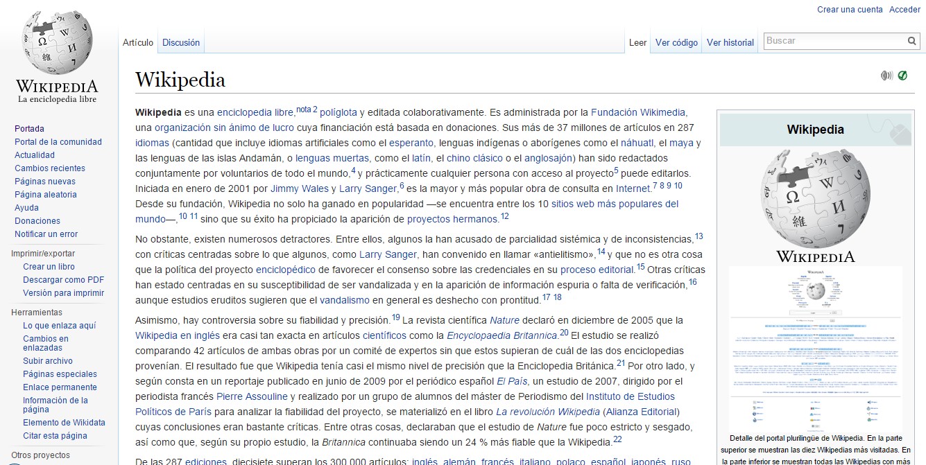 Explicación de Wikipedia en Wikipedia. 