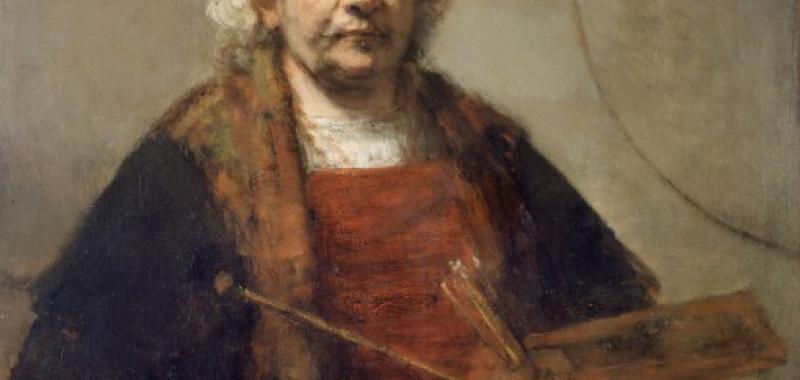 Self Portrait with Two Circles