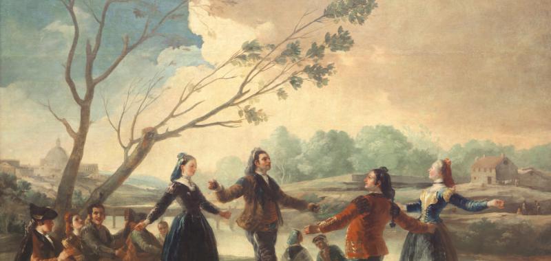Baile a orillas del Manzanares, Goya