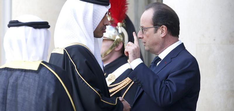 François Hollande recibe al emisario de los Emiratos Árabes Unidos