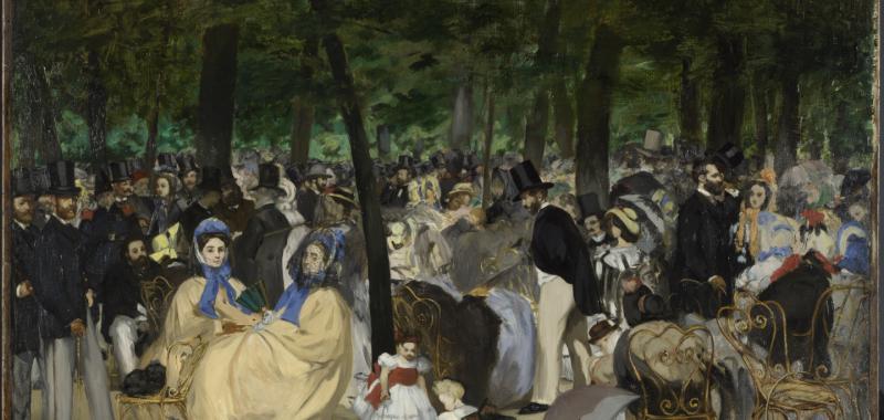Music in the Tuileries Gardens, Manet