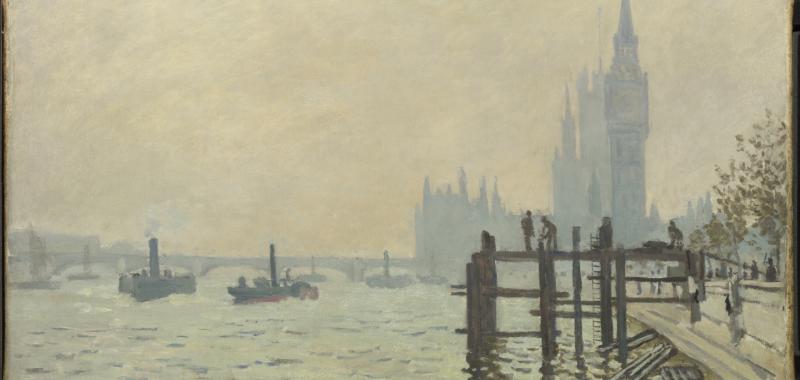 The Thames below Westminster, Monet