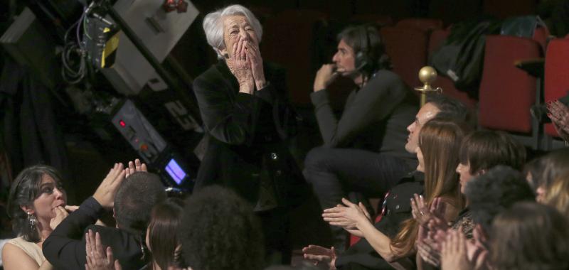 La actriz Asunción Balaguer, durante la gala de entrega de los premios Goya 2015. Efe