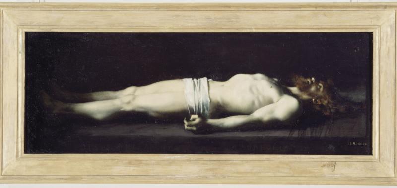 Jesús en la tumba,tambiénllamado Cristo muerto, Henner