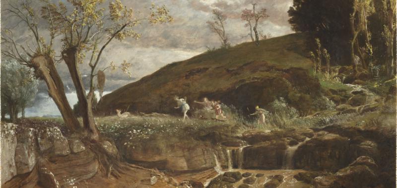 La caza de Diana o Paisaje con Diana cazadora, Böcklin