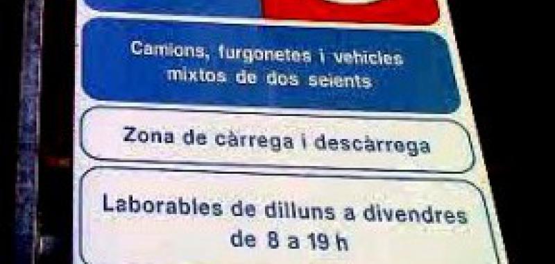 Ejemplos de señales viales en Cataluña