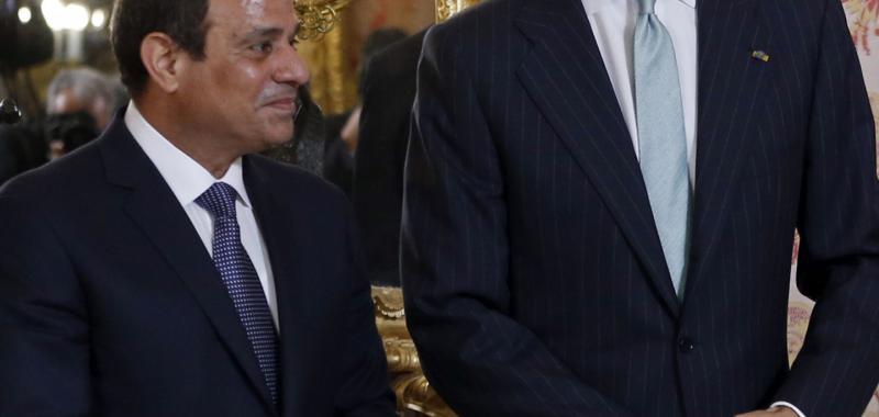 Al Sisi y el rey Felipe VI