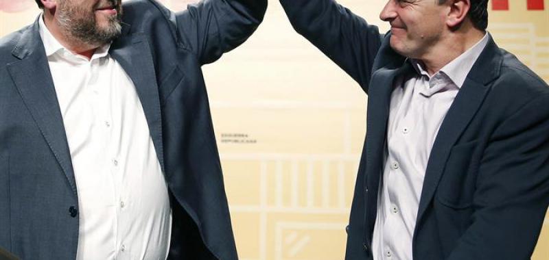 Albert Bosch y Oriol Junqueras