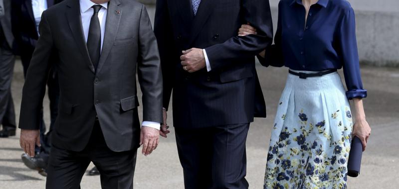 Los Reyes durante su visita oficial a Francia