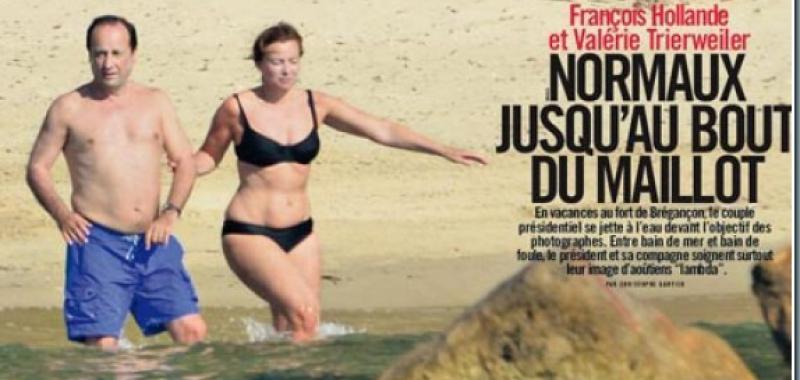 Hollande y Valerie Trierweiler, cuando aún eran pareja.
