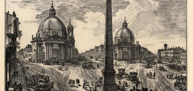Veduta de la Piazza del Popolo, Roma (1778-1807)