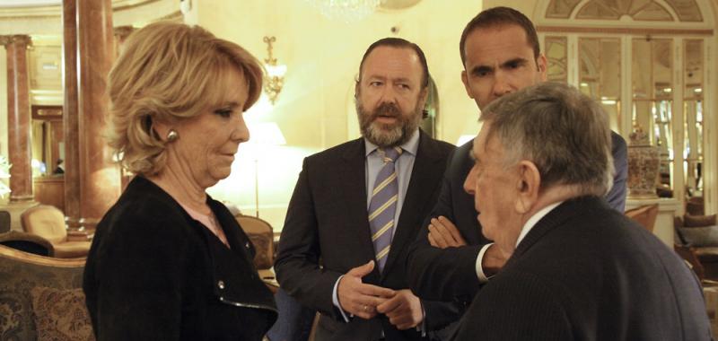 Esperanza Aguirre, Vicente Zabala, David Jiménez y Luis María Anson