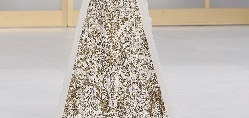 Vestido de novia de Karl Lagerfeld para Chanel. 2014–15