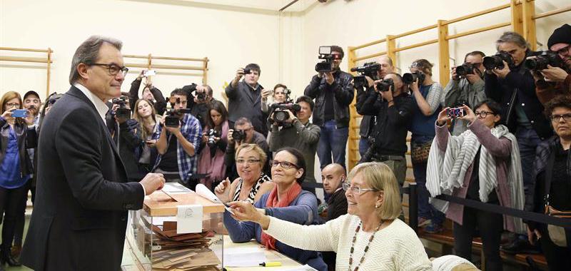 El presidente de la Generalitat de Cataluña en funciones, Artur Mas