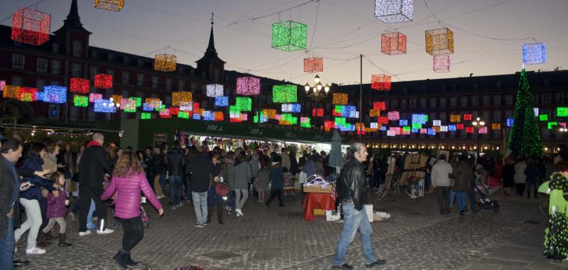 El ambiente de la Plaza Mayor de Madrid