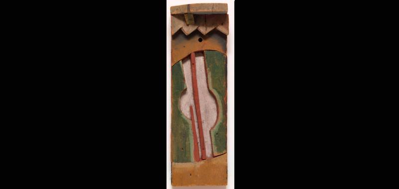 Joaquín Torres García. (Uruguayo, 1874–1949). Guitarra. 1924. Madera pintada.. The Museum of Modern Art, New York. Abby Aldrich Rockefeller Fund, 1981. © Sucesión Joaquín Torres-García, Montevideo 2016. Foto: Thomas Griesel