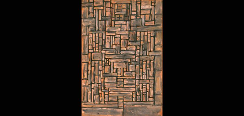 Joaquín Torres-García (Uruguayo. 1874–1949). Construcción infinito. 1942. Óleo sobre lienzo. Kasser Mochary Foundation, Montclair, New Jersey. © Sucesión Joaquín Torres-García, Montevideo 2016. Foto: © Kasser Mochary Foundation / Mark Gulezian/QuickSilver
