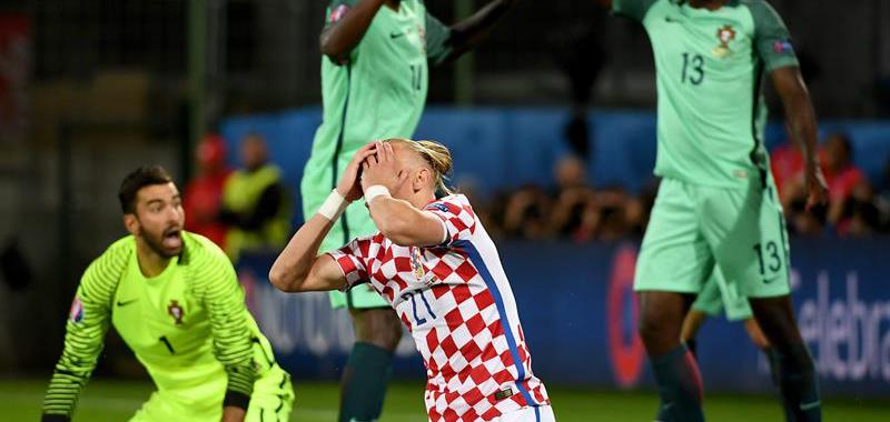Portugal y Croacia jugaron un tenso partido que se resolvió en la prórroga. Vida, central croata, tuvo varias opciones de anotar