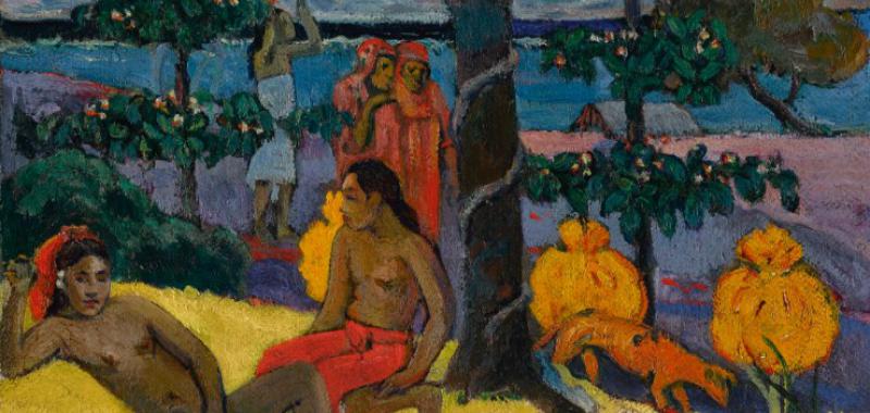 Mujer con mango, de Gauguin