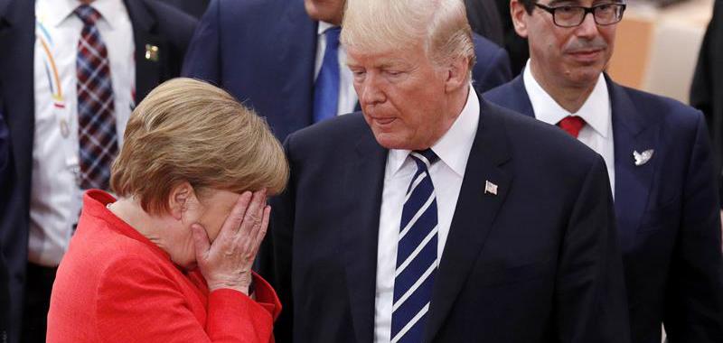 Angela Merkel y Donald Trump