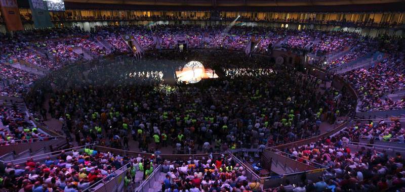 Mitin unitario del independentismo catalán