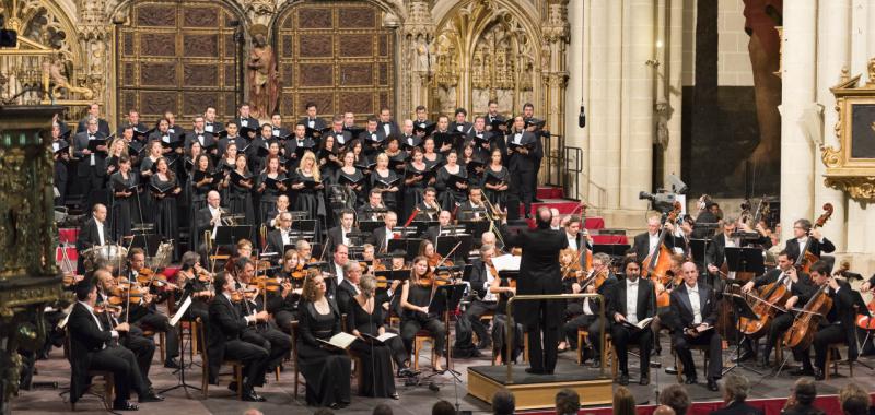 Coro y Orquesta Titulares del Teatro Real en la Catedral de Toledo