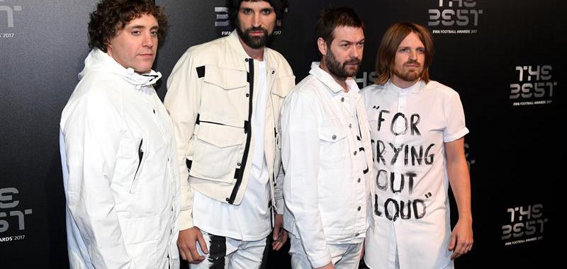 De izq. a dcha.: Ian Matthews, Sergio Pizzorno, Tom Meighan y Chris Edwards, de la banda británica Kasabian.