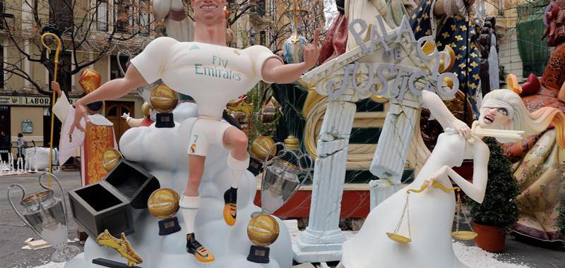 El ninot del jugador del Real Madrid, Cristiano Ronaldo.