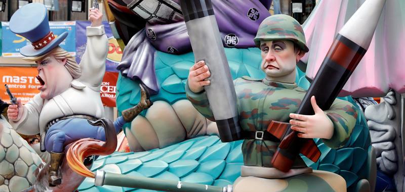 El ninot del presidente ruso, Vladimir Putin.