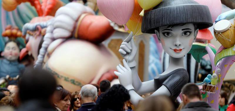  El ninot de la actriz, Audrey Hepburn.