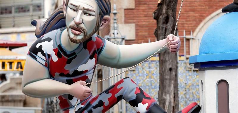 Un ninot de Pablo Iglesias.