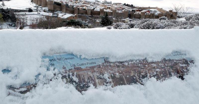 Intensas nevadas en abril