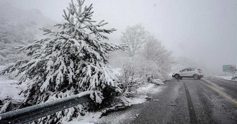 Intensas nevadas en abril