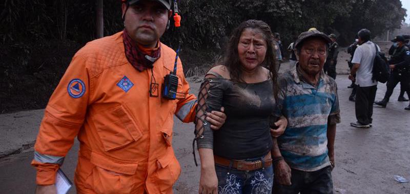 Erupción del volcán Fuego en Guatemala
