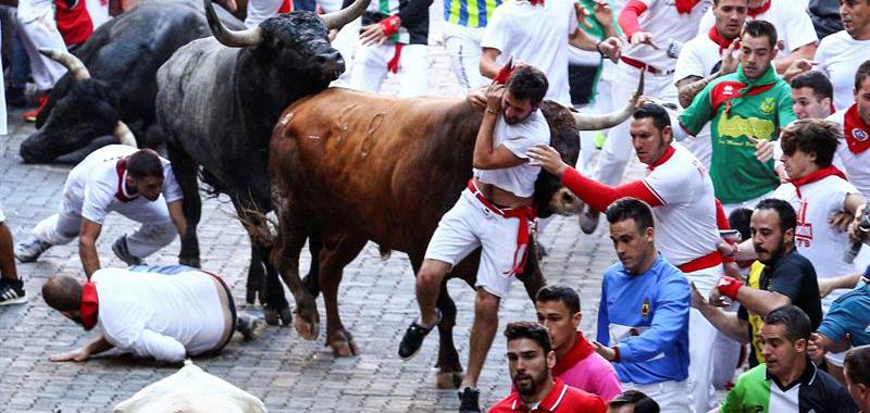 Último encierro de los Sanfermines 2018