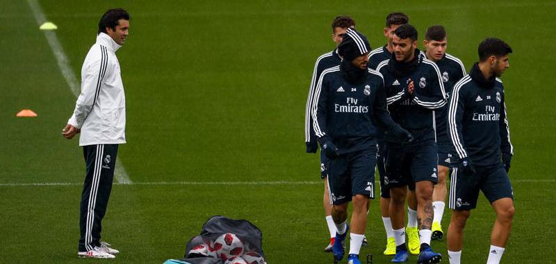 Primer entrenamiento de Solari en el Real Madrid
