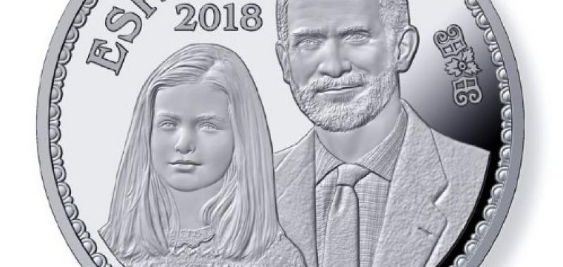 Monedas conmemorativas del 50 cumpleaños de Felipe VI