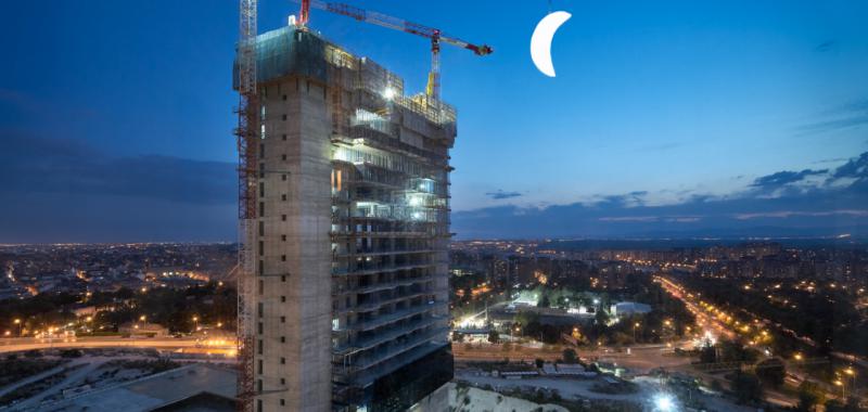 Acción 'Luna' de SpY en la Castellana