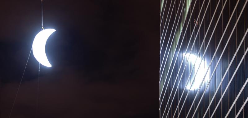 Acción 'Luna' de SpY en la Castellana