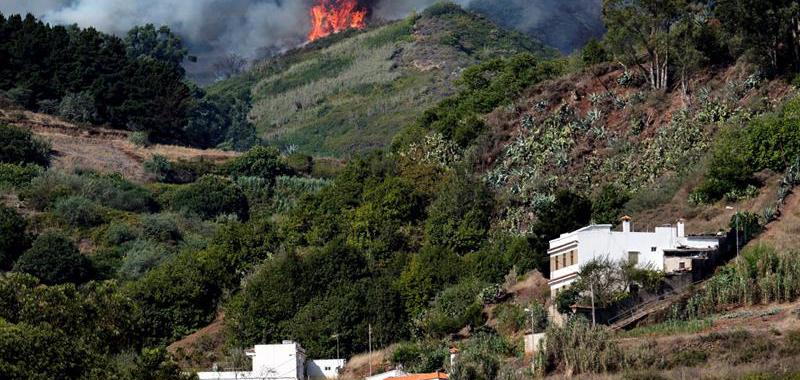 Incendio forestal en Gran Canaria