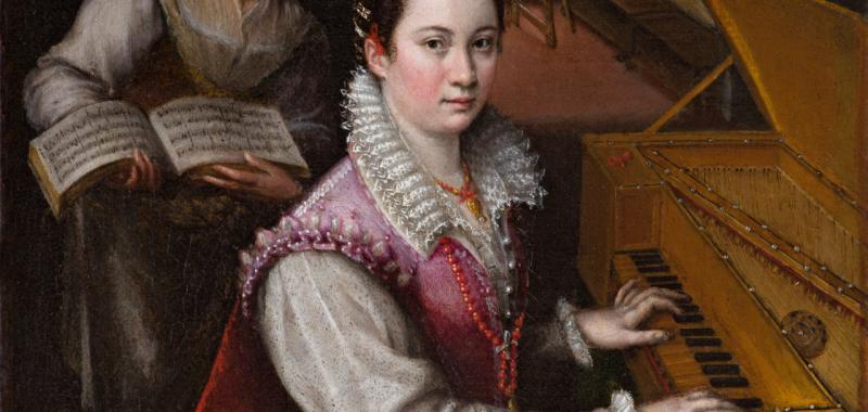 Autorretrato en el estudio, Lavinia Fontana