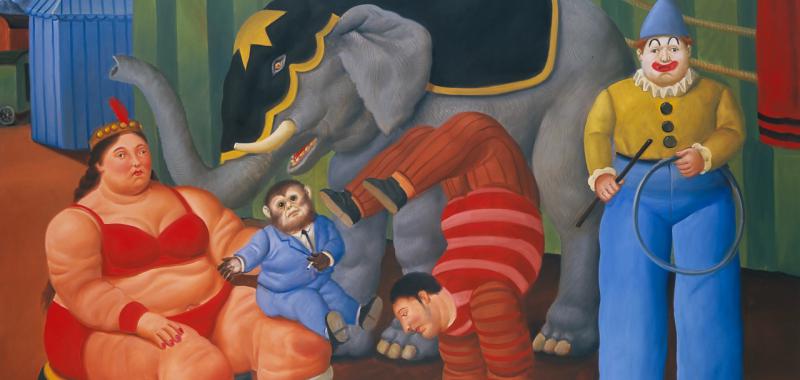 Gente del circo con elefante, 2007