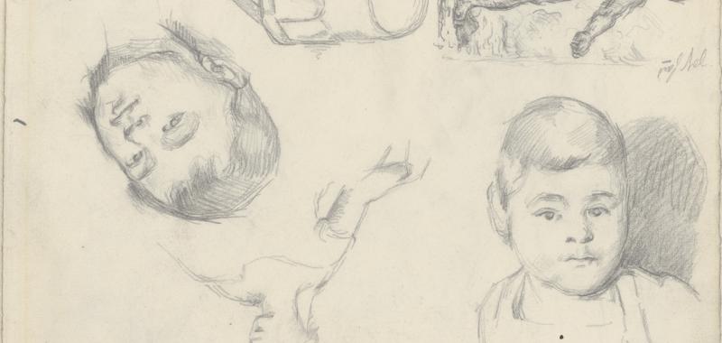 Studies and Portraits of the Artist’s Son. Paul Cézanne.