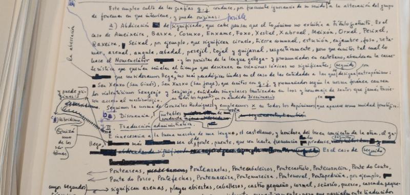 Manuscrito de Camilo José Cela